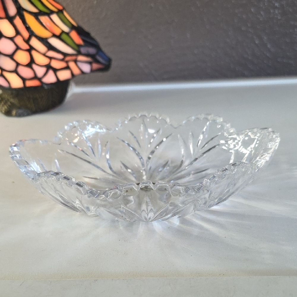 Vintage Studio Silversmiths Cear Glass Candy Dish - Picture 3 of 5
